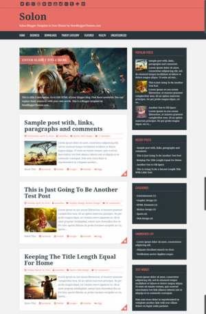 Solon Responsive Blogger Template [ blogspot themes ]