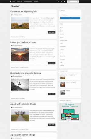 Standard Responsive Blogger Template [ blogspot themes ]