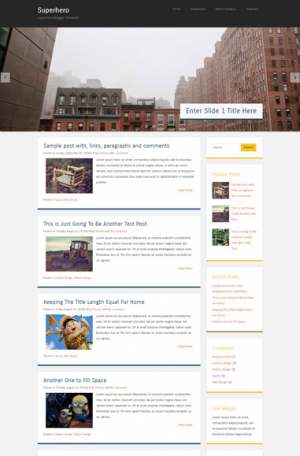 Superhero Responsive Blogger Template [ blogspot themes ]