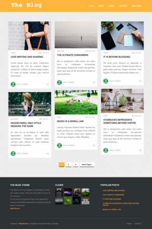 The Blog Theme Blogger Template [ blogspot themes ]