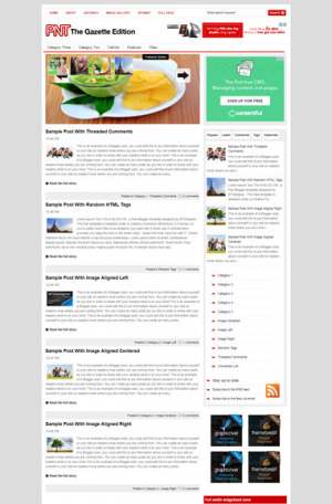 The Gazette Edition Blogger Template [ blogspot themes ]