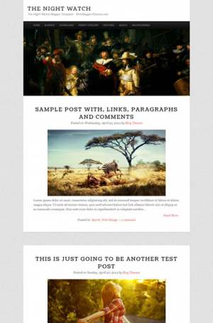 The Night Watch Responsive Blogger Template [ blogspot themes ]