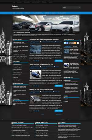 TheCars Blogger Template [ blogspot themes ]