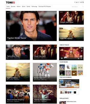 Toniq Blogger Template [ blogspot themes ]