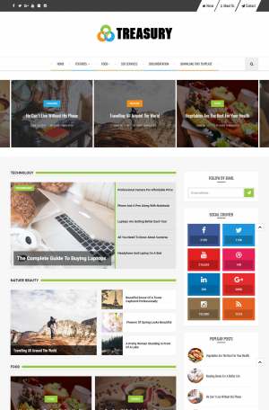 Treasury Blog Template [ blogspot themes ]