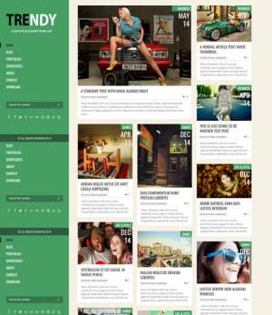 Trendy Green Responsive Blogger Template [ blogspot themes ]