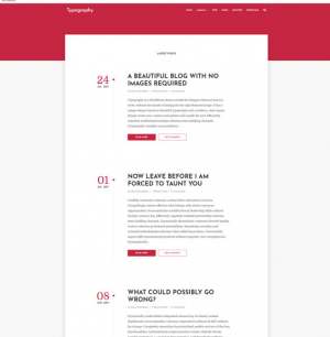 Typography Blogger Template [ blogspot themes ]