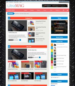 Ultra Mag Responsive Blogger Template [ blogspot themes ]