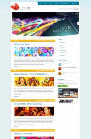 Unite Blogger Template [ blogspot themes ]