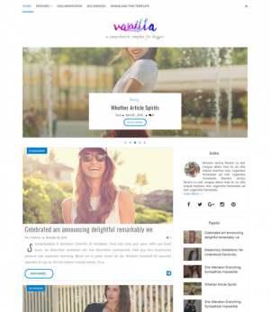 Vanilla Lifestyle Template [ blogspot themes ]