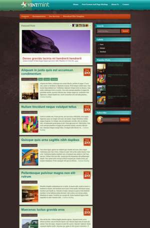 VintMint Blogger Template [ blogspot themes ]