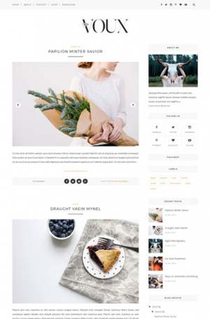 Voux Blogger Template [ blogspot themes ]