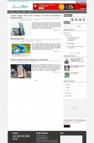 pronewsMag Blogger Template [ blogspot themes ]